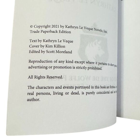 Wilford by Kathryn Le Veque (De Wolfe Pack:Generations) (2021, Paperback) - Picture 5 of 5